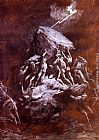 Gustave Dore Canvas Paintings - La Chute Des Titans